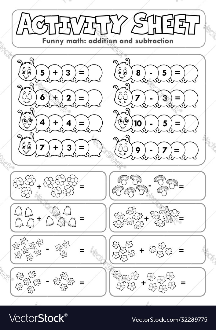 Math Learning Activity Sheets