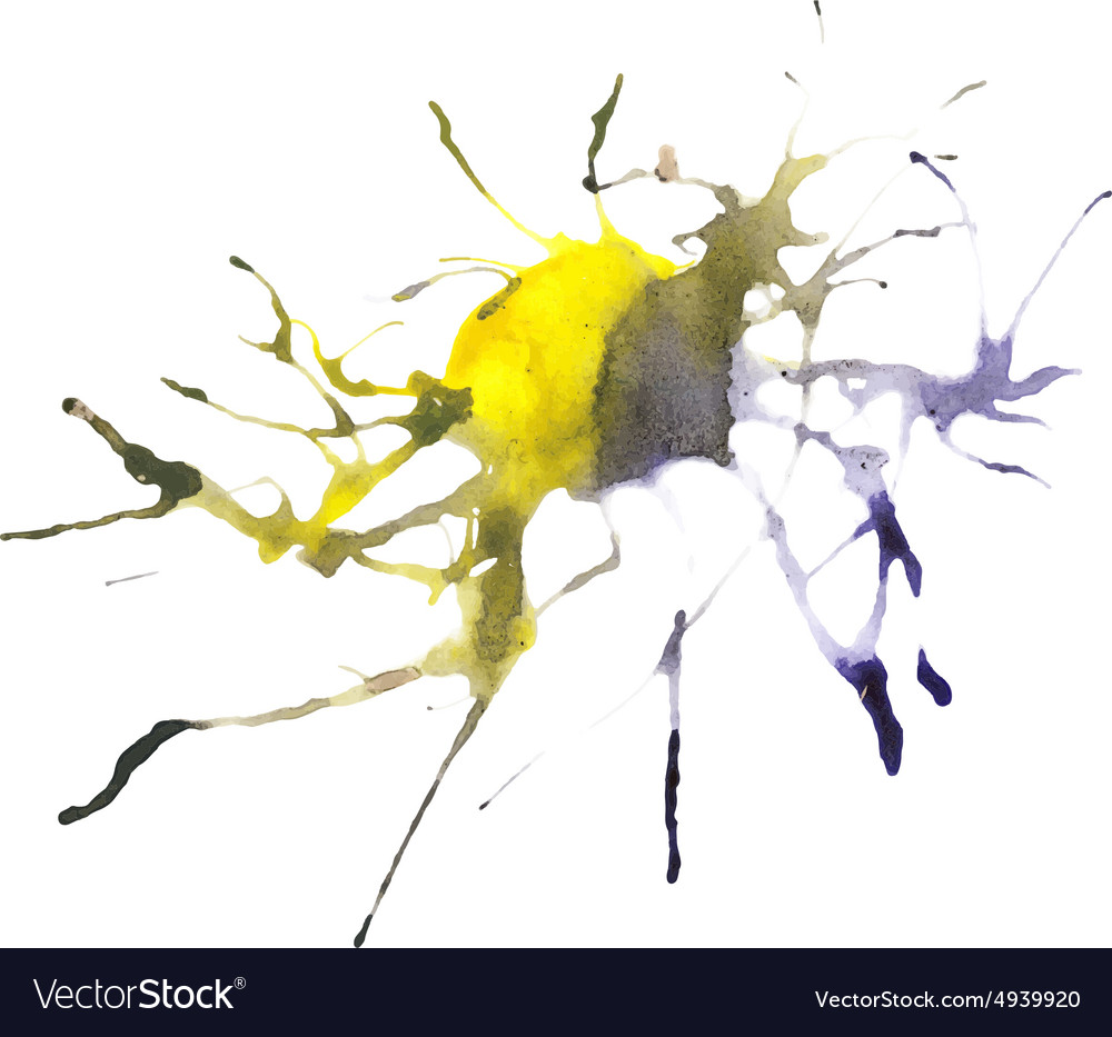 Beautiful Traced Watercolor Splatter Royalty Free Vector