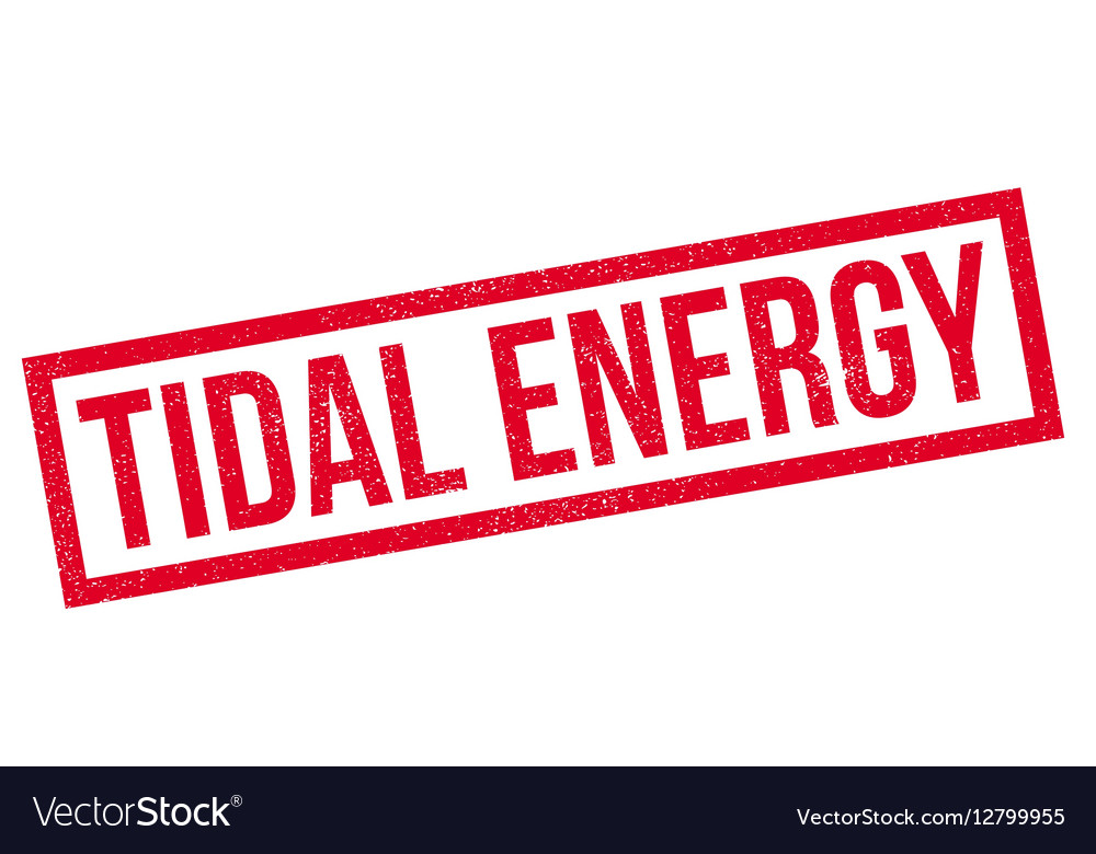 Tidal Energy Rubber Stamp Royalty Free Vector Image