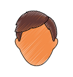 Man Faceless Profile Royalty Free Vector Image