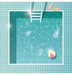 Top View Relax Swimming Pool Royalty Free Vector Image