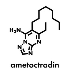 Dimethomorph Fungicide Molecule Skeletal Formula Vector Image