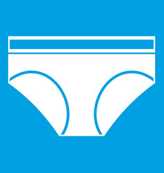 Woman Cotton Panties Icon White Royalty Free Vector Image