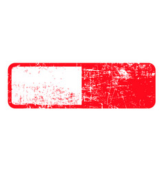 Blank Red Rectangular Grunge Rubber Stamp Vector Image