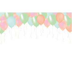 Holiday Border Of Colourfull Balloons Royalty Free Vector