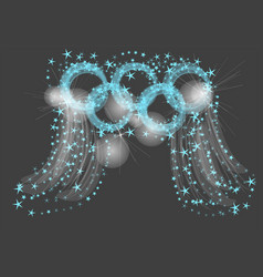 Olympic Rings Games Logo Editorial Royalty Free Vector Image