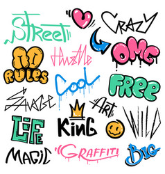 Underground Graffiti Lettering Art Royalty Free Vector Image