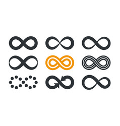 Infinity Or Infinite Loop Line Icon Royalty Free Vector