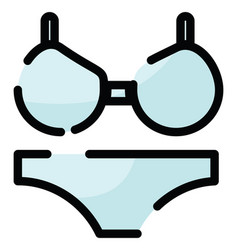 Summer Bikini On White Background Royalty Free Vector Image