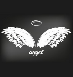 Angel Wings Icon Sketch Collection Religious Vector Image