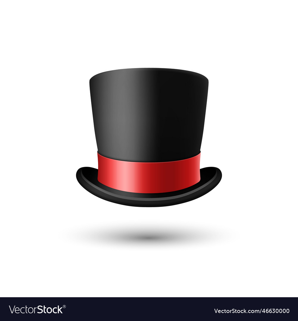 Red and deals black top hat