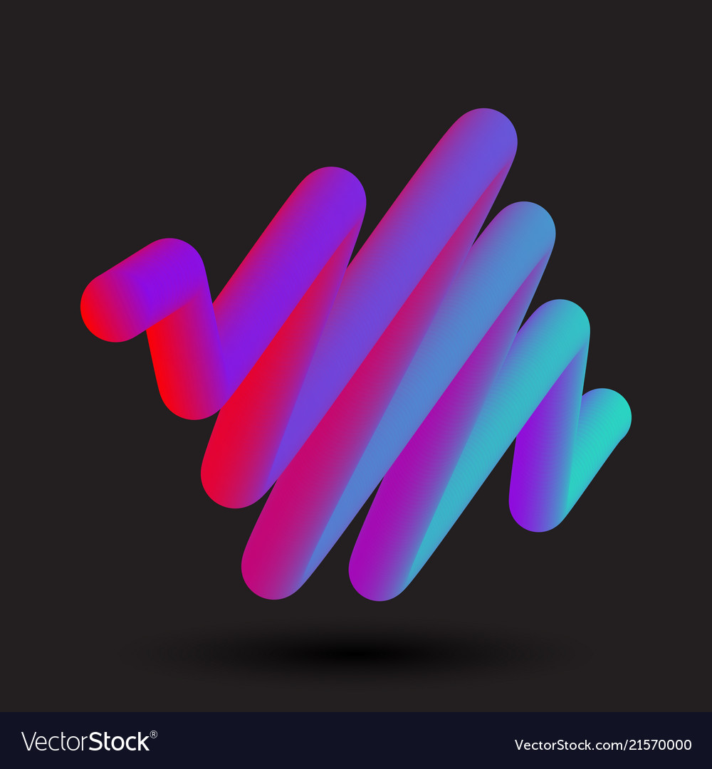 Abstract 3d Fluid Shape Royalty Free Vector Image
