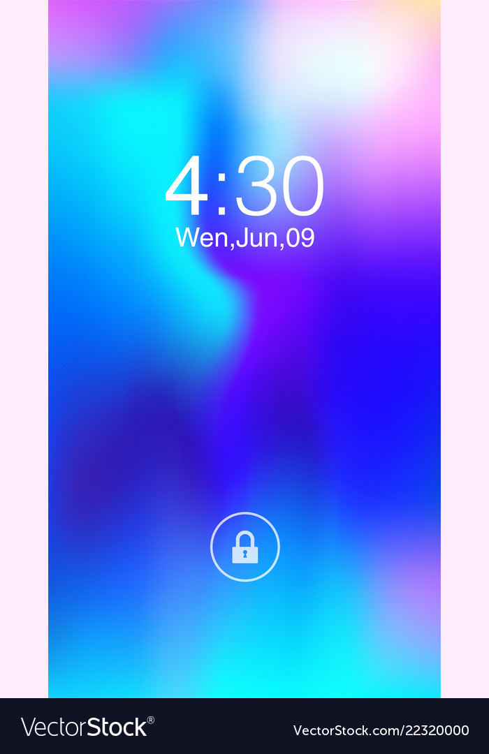 Abstract Mobile Wallpaper Background For Vector Image