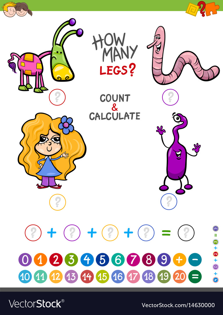 Count ant add activity for kids