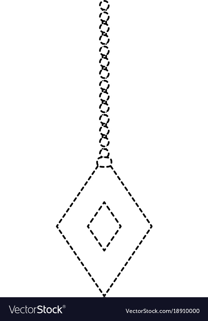 Dotted shape diamond hanging decoration to merry Vector Image