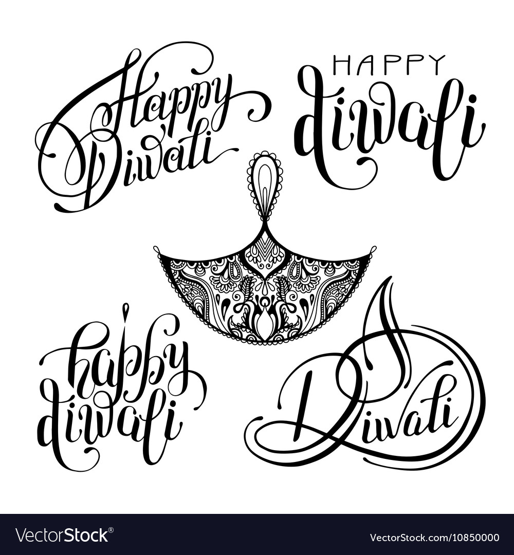 Diwali Diya Drawing Vector Images Over 140
