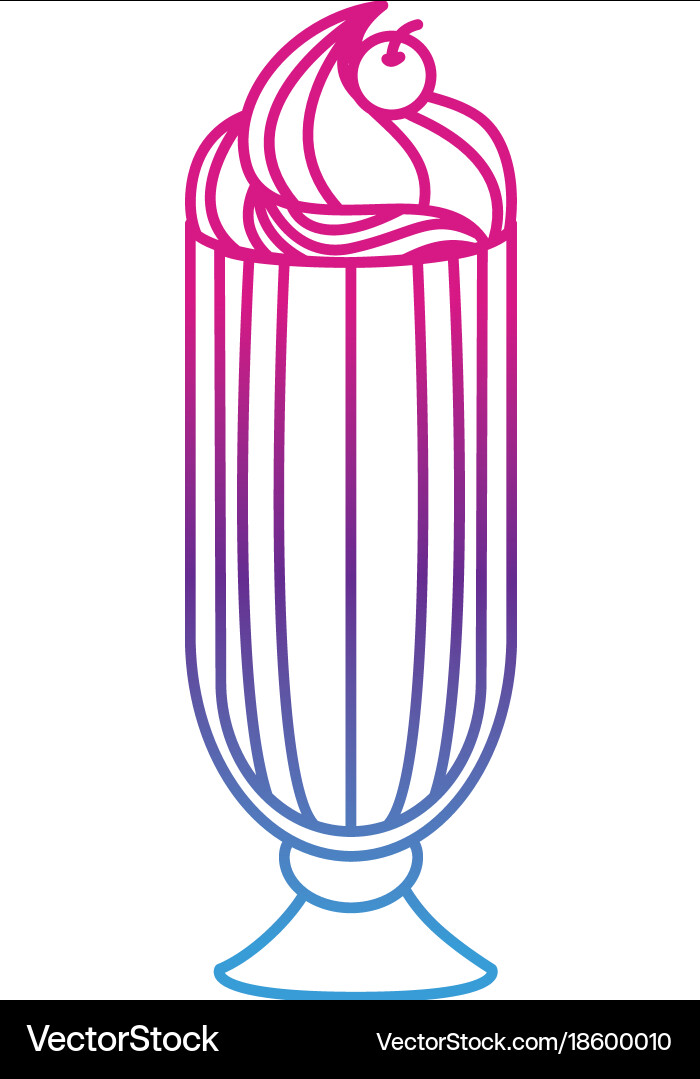 Isolated milkshake design Royalty Free Vector Image