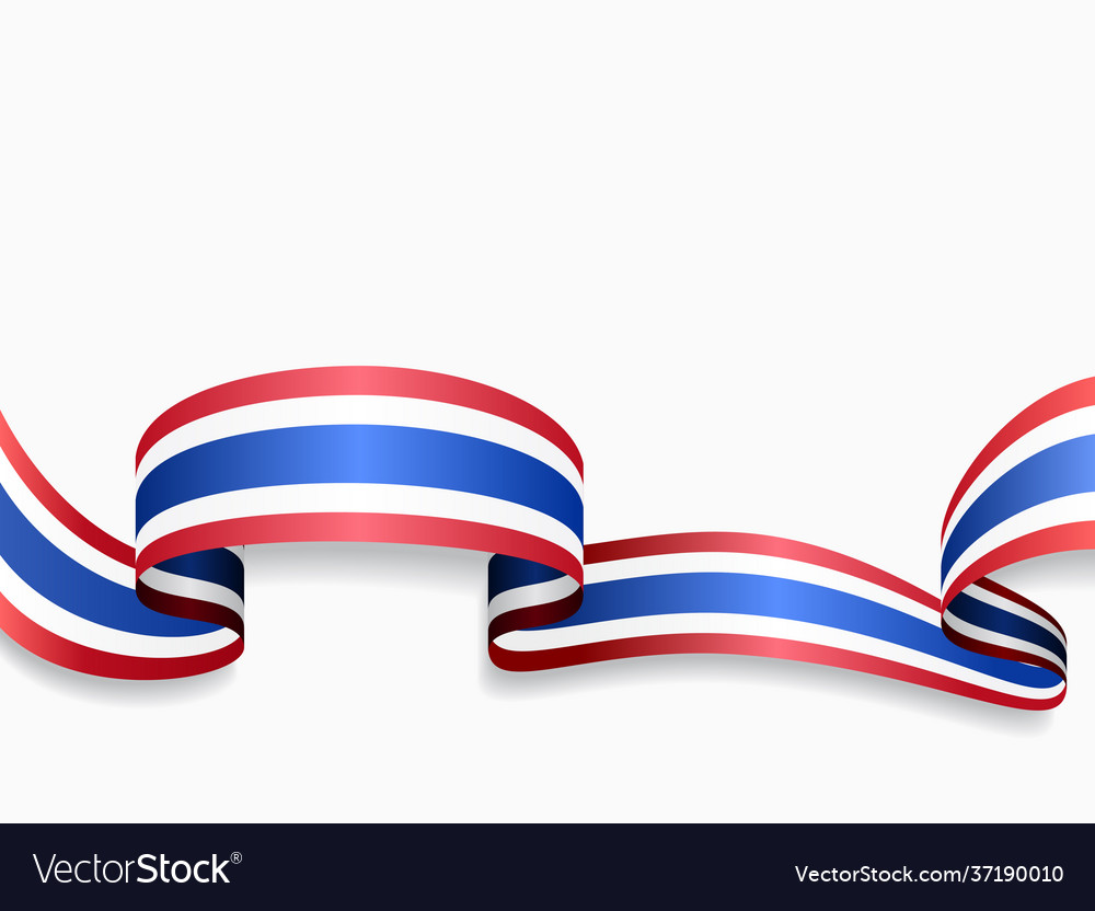 Thai flag wavy abstract background Royalty Free Vector Image Thai flag wavy abstract background Royalty Free Vector Image