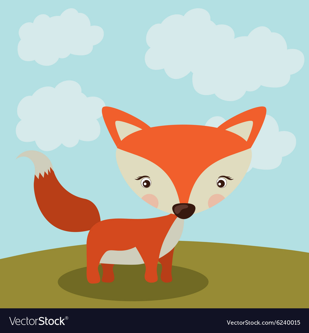 Cute animal design Royalty Free Vector Image - VectorStock