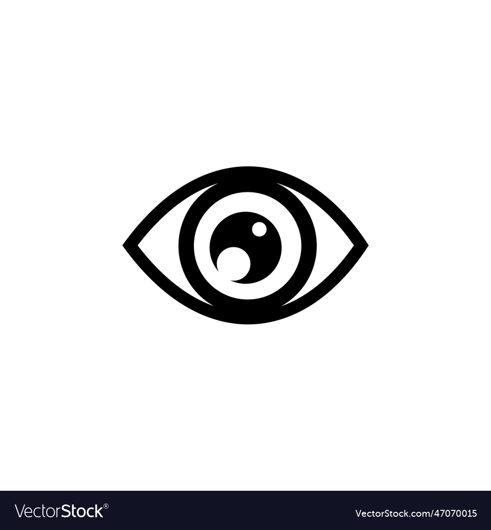 Eye icon eye icon look and vision icon Royalty Free Vector