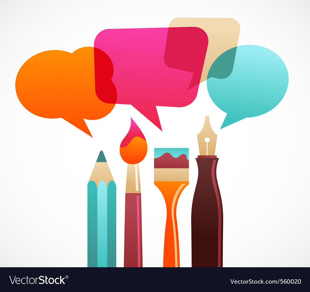 Art Speech Royalty Free Vector Image Vectorstock Art Speech Royalty Free Vector Image Vectorstock