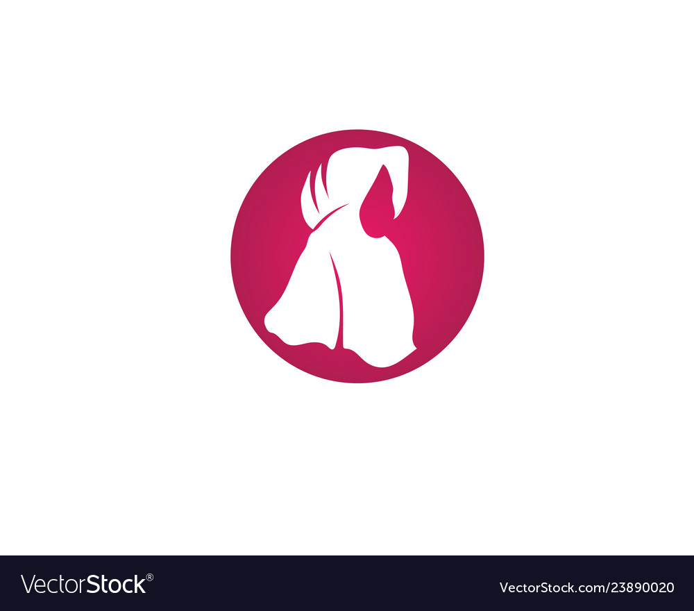 Hijab black symbol Royalty Free Vector Image - VectorStock