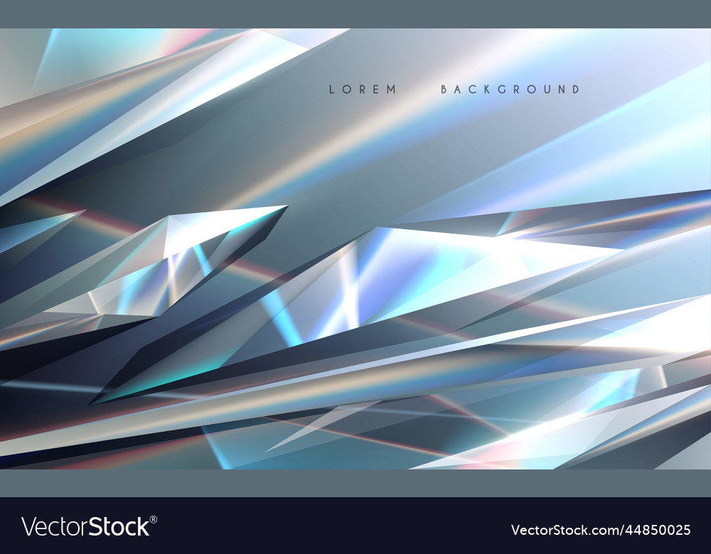 Abstract crystal background with refraction effect