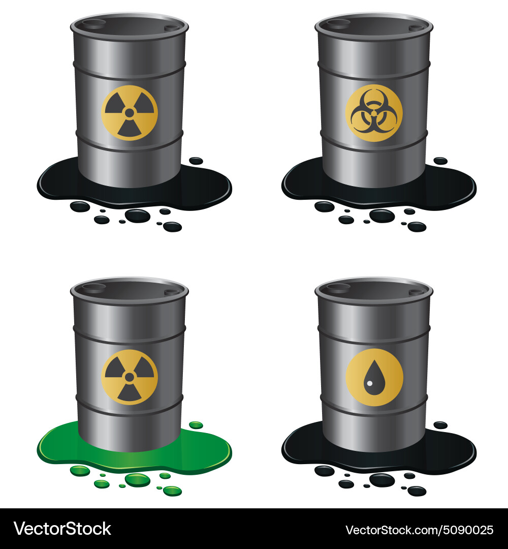 Barrels set Royalty Free Vector Image - VectorStock