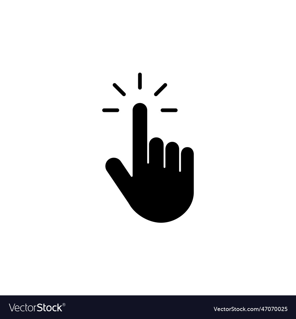 Hand cursor icon cursor icon cursor icon Vector Image