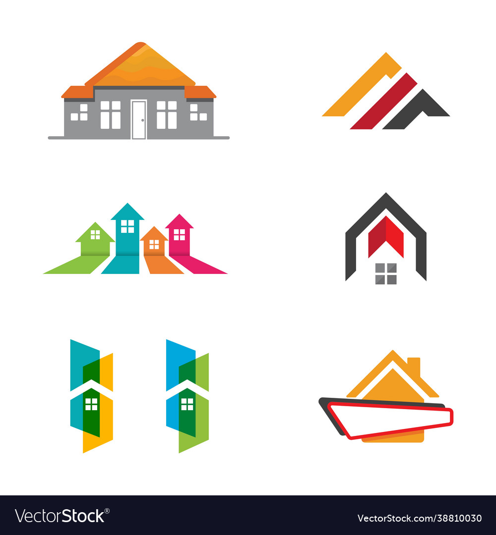 Property and construction logo design Royalty Free Vector