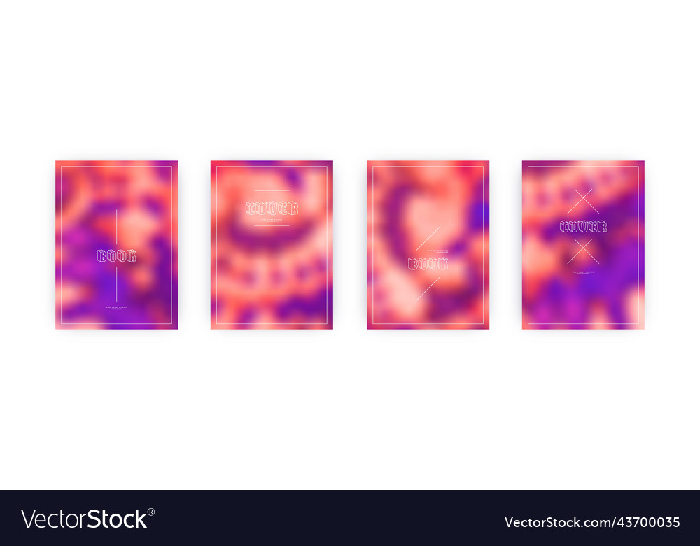 Set of cover templates vector image Set of cover templates