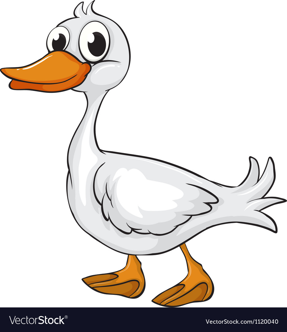 A duck Royalty Free Vector Image - VectorStock