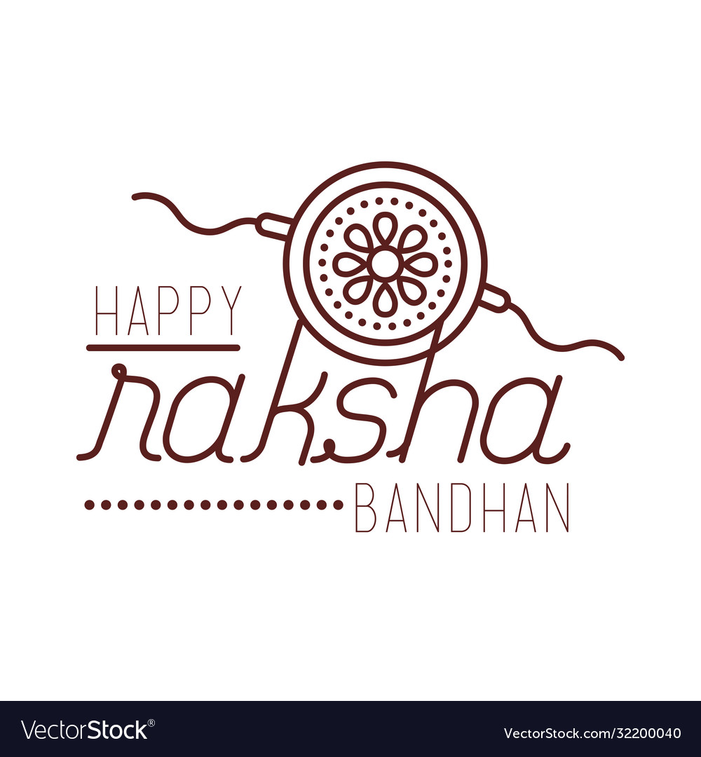 Raksha Bandhan Vector Hd PNG Images, Vector Illustration Of Decorated Rakhi  For Raksha Bandhan, Raksha, Bandhan, Rakhi PNG Image For Free Download