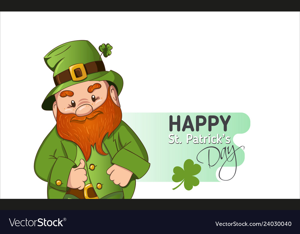 Happy saint patricks day hand drawn Royalty Free Vector