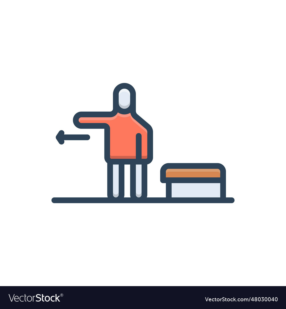 Left royalty free vector image vectorstock