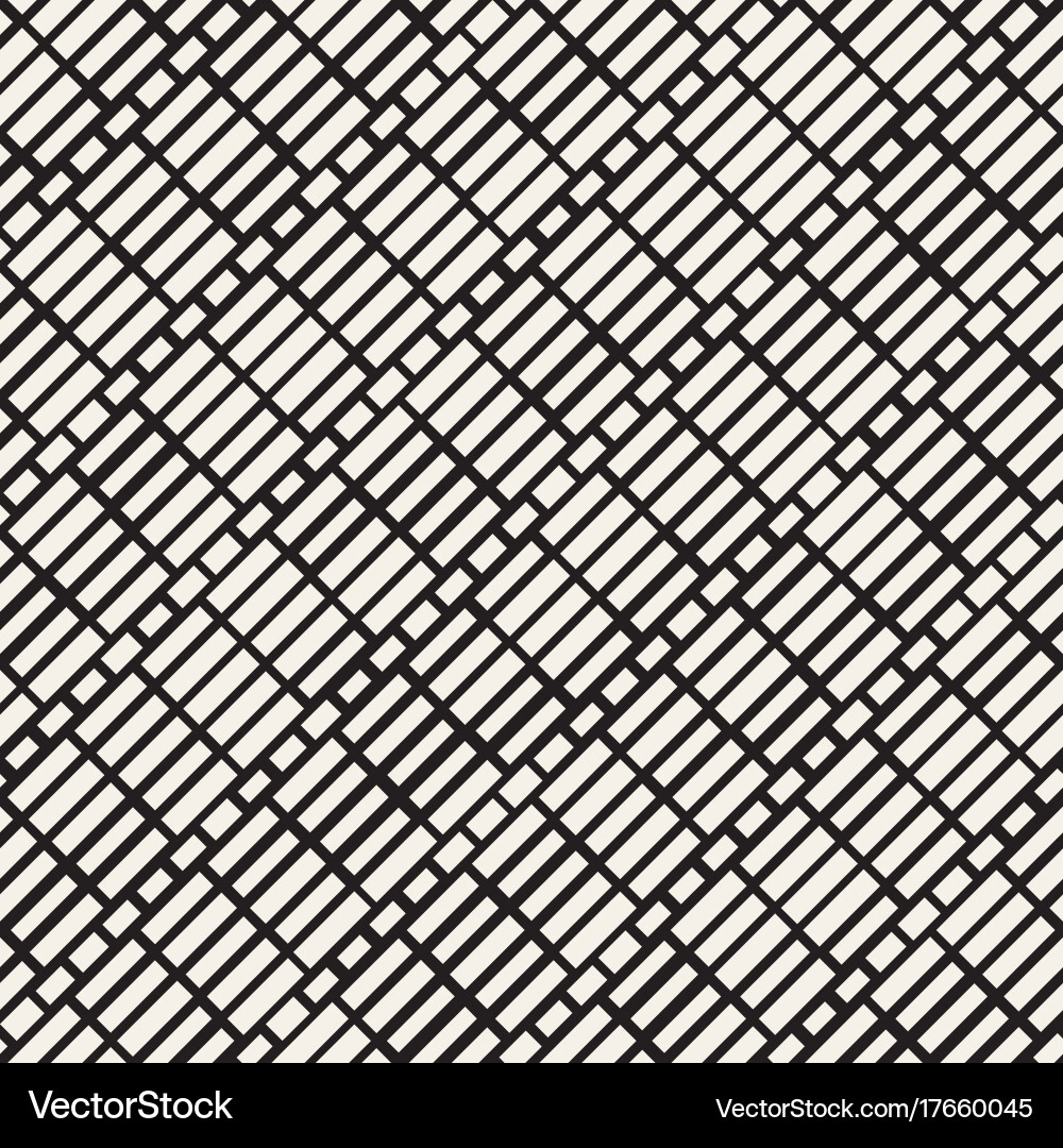 Black and white irregular dashed lines pattern Vector Image
