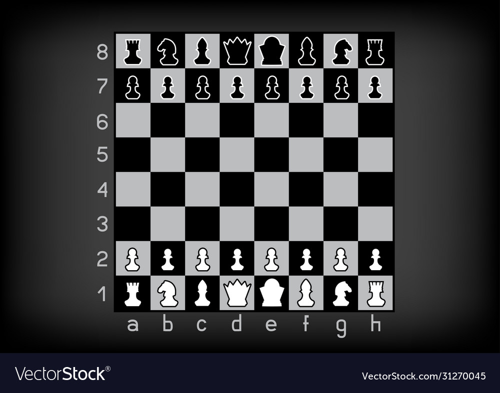 Vector Chess Board And Figures Royalty-Free Stock Image - Storyblocks