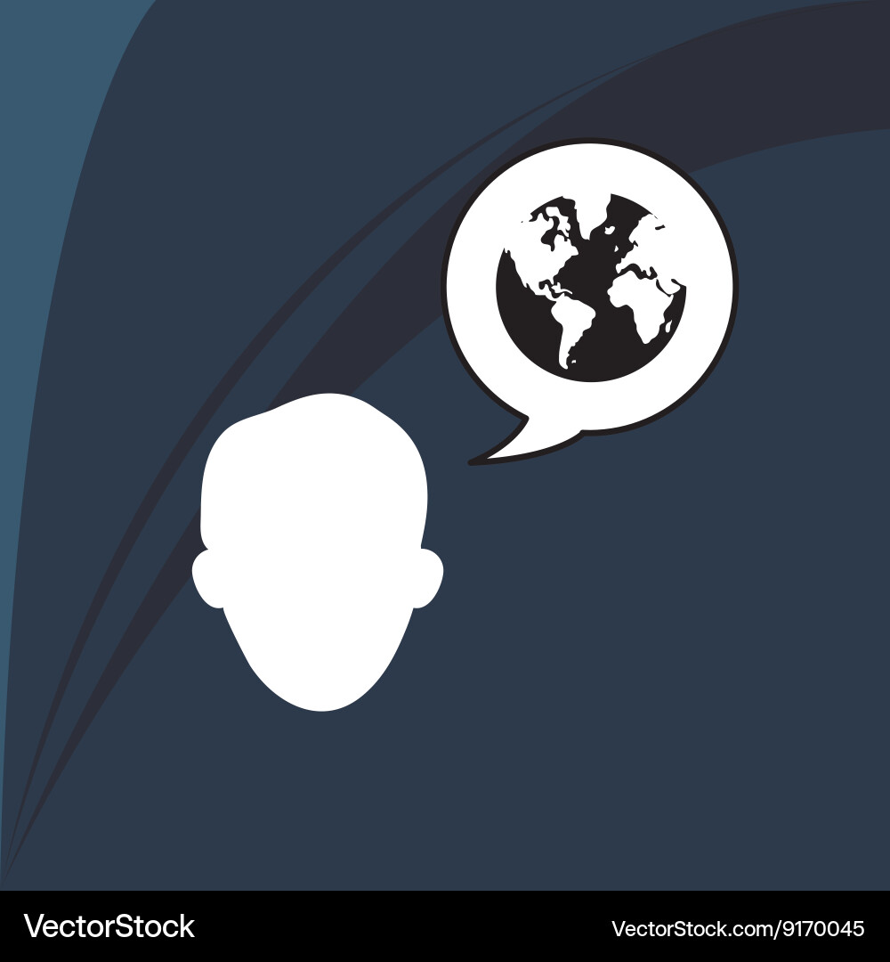 Communication design internet concept isolated Vector Image