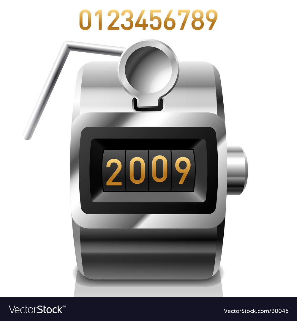 Hand counter Royalty Free Vector Image - VectorStock