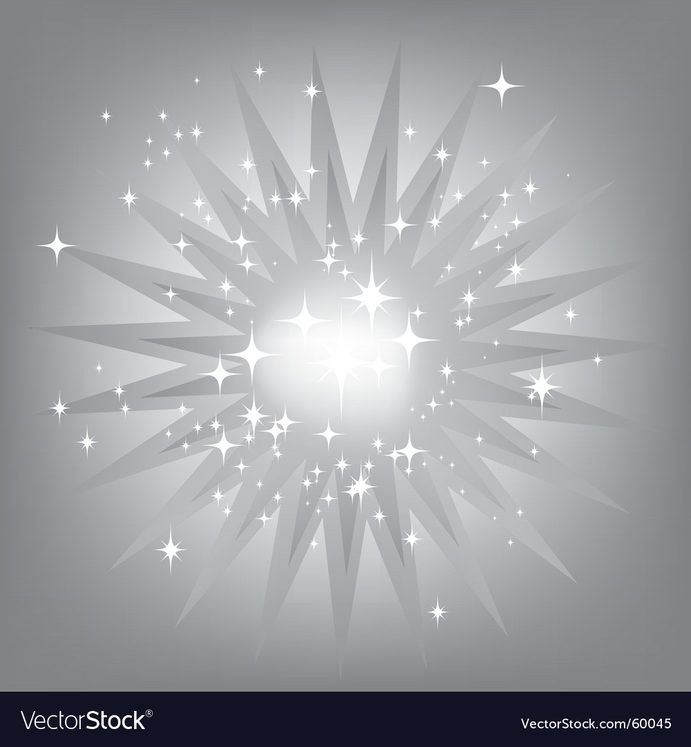 Silver Starburst Royalty Free Vector Image Vectorstock