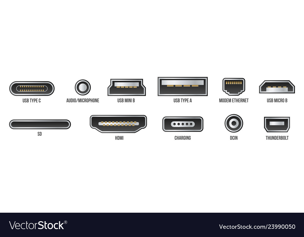 Creative of usb computer Royalty Free Vector Image