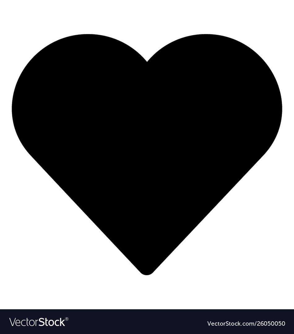 Heart favorite symbol Royalty Free Vector Image