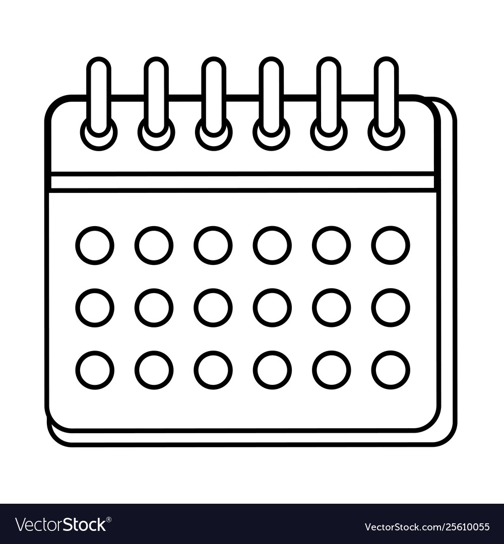 Calendar reminder date icon Royalty Free Vector Image