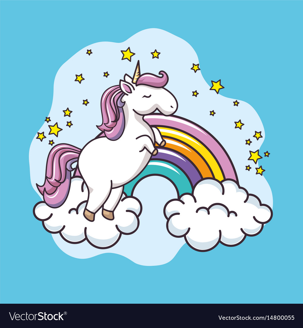 Download Cute unicorn design Royalty Free Vector Image - VectorStock