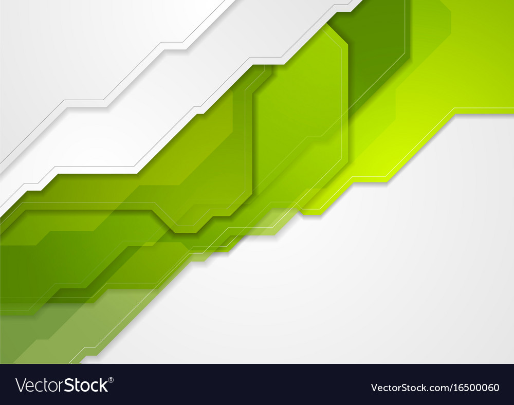 Abstract green tech corporate background Vector Image