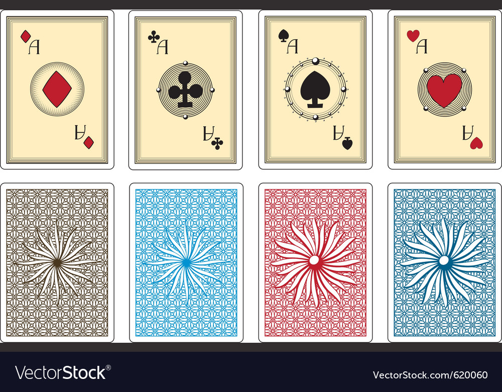 Poker cards Royalty Free Vector Image - VectorStock