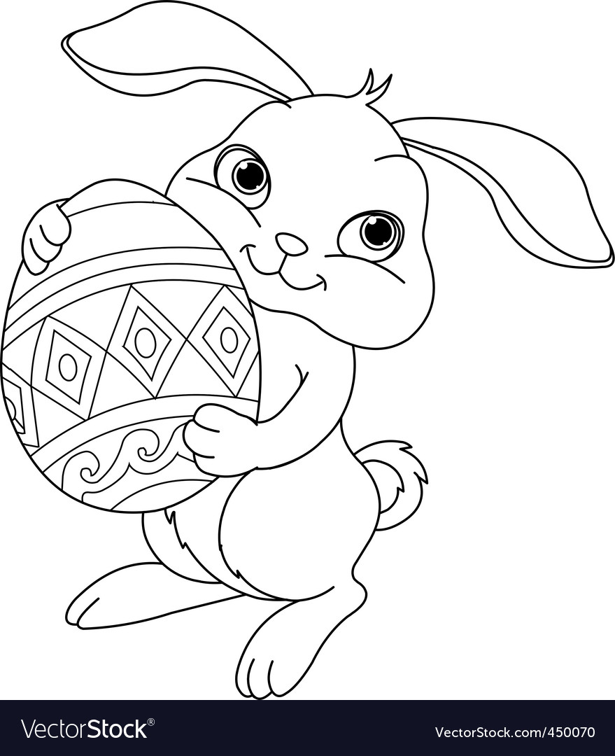 Coloring Pages Easter Bunny 297  Best Free SVG File