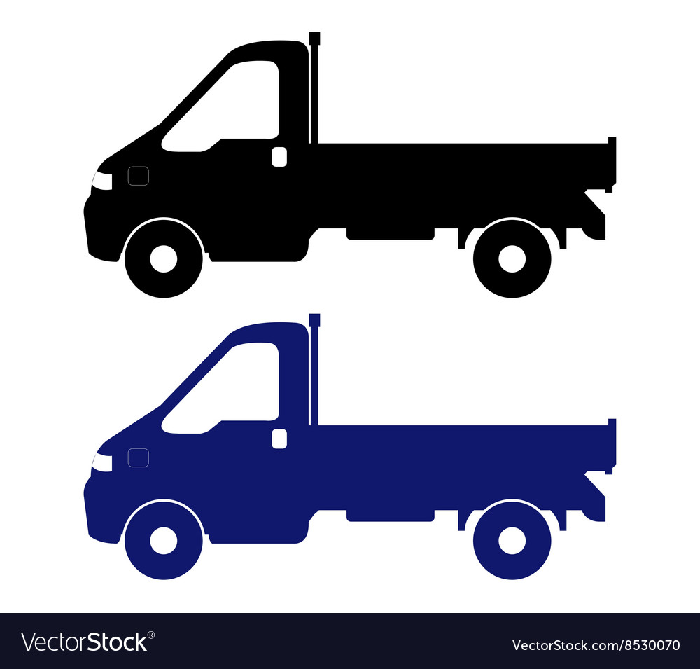 Truck on white background Royalty Free Vector Image