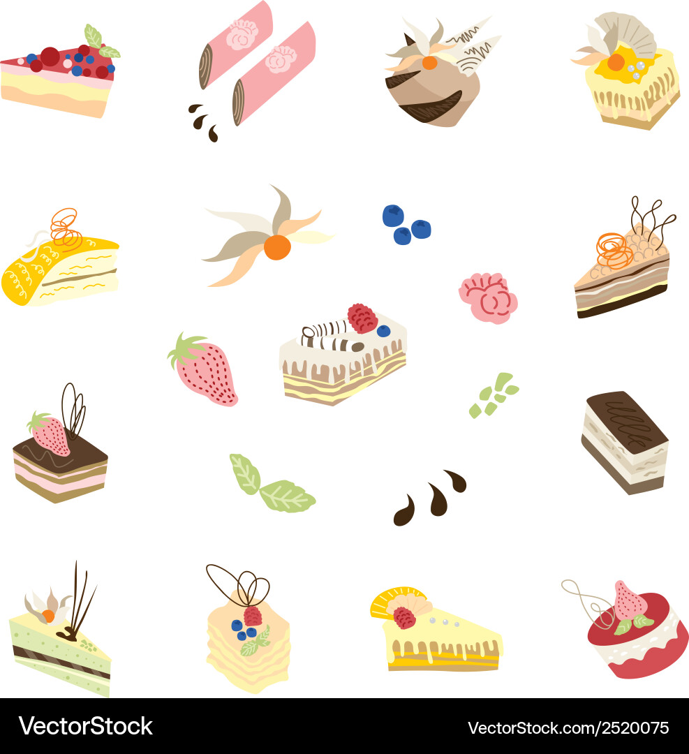 Candy set Royalty Free Vector Image - VectorStock