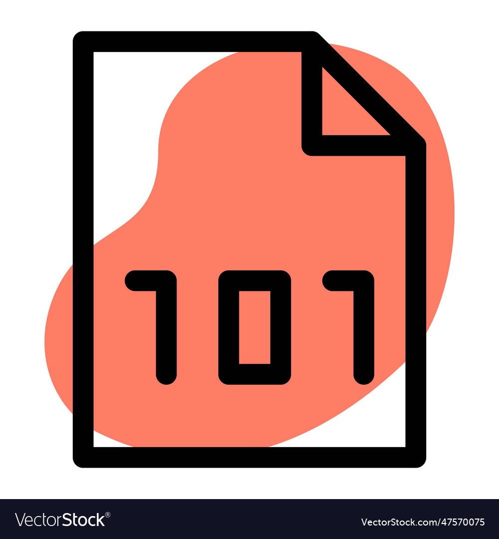 File with systematic encryption to secure data Vector Image